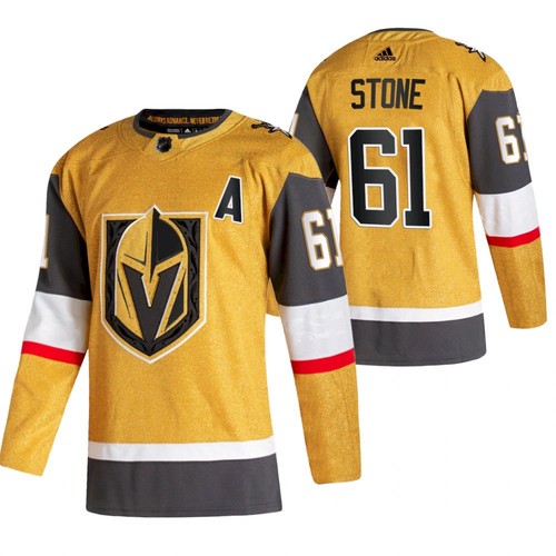 Men's Vegas Golden Knights #61 Mark Stone Gold Stitched NHL Jersey